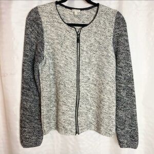 Talbots Metallic Cardigan Full Zip Sweater Size M